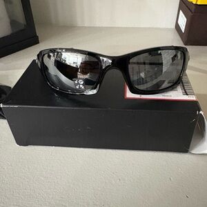 Oakley Fives Squared Mens Black Sunglasses with Black Iridium Polarized Lens